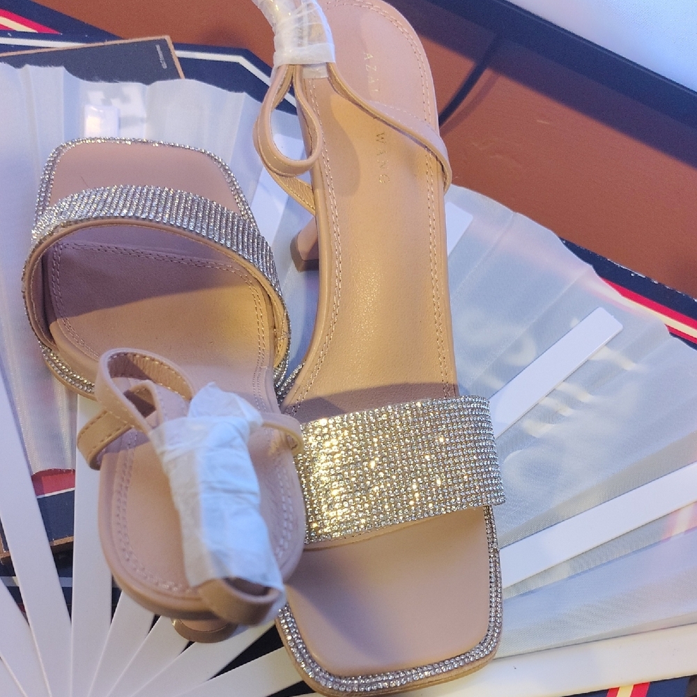 ❤️Chic Beige Rhinestone Women's Heels❤️